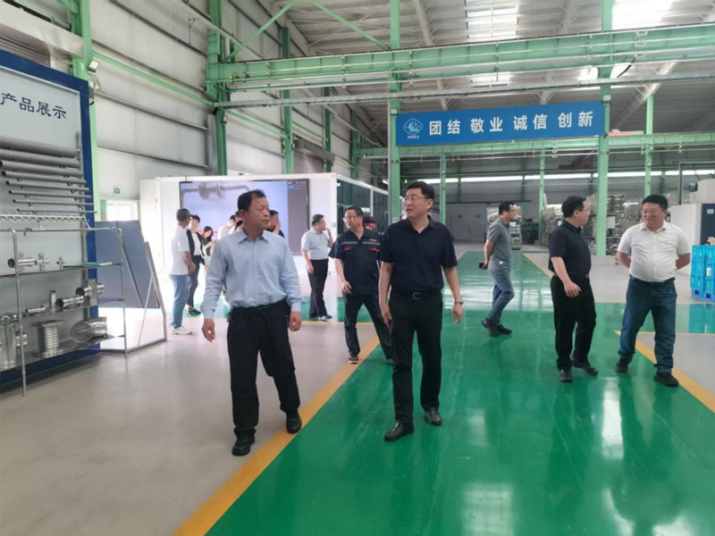 濟南市委宣傳部趙民副部長到山東舜博金屬制品有限公司進行參觀調研